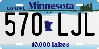 MN license plate 570LJL