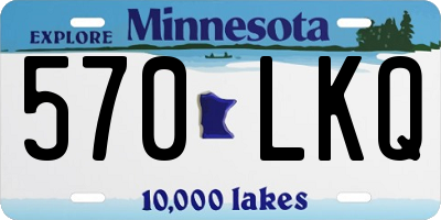 MN license plate 570LKQ