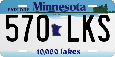 MN license plate 570LKS