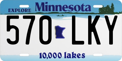 MN license plate 570LKY