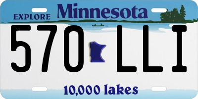 MN license plate 570LLI