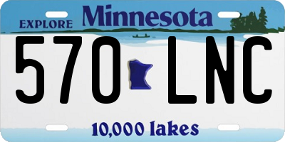 MN license plate 570LNC