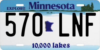 MN license plate 570LNF