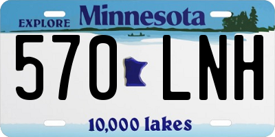 MN license plate 570LNH
