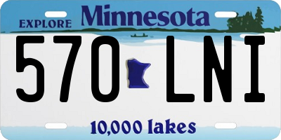 MN license plate 570LNI
