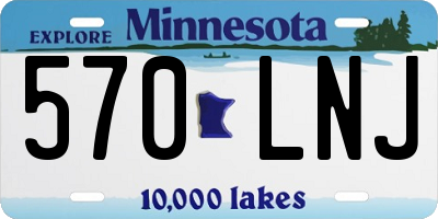 MN license plate 570LNJ
