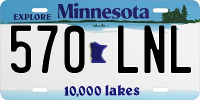 MN license plate 570LNL