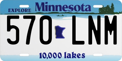 MN license plate 570LNM