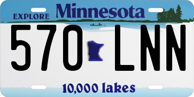 MN license plate 570LNN
