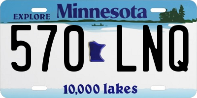 MN license plate 570LNQ