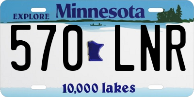 MN license plate 570LNR