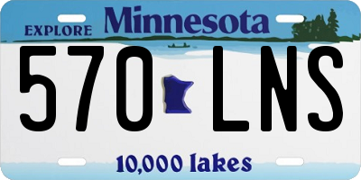 MN license plate 570LNS