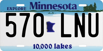 MN license plate 570LNU