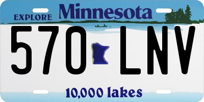 MN license plate 570LNV