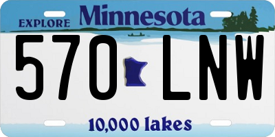 MN license plate 570LNW