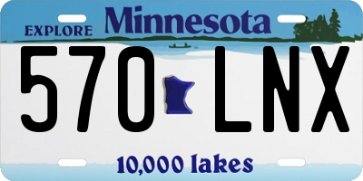 MN license plate 570LNX