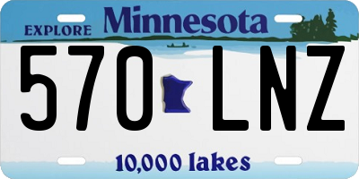 MN license plate 570LNZ