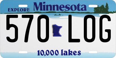 MN license plate 570LOG