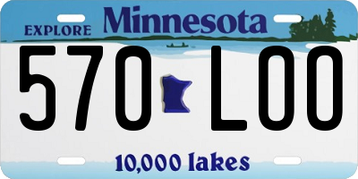 MN license plate 570LOO