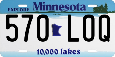 MN license plate 570LOQ