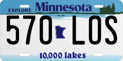 MN license plate 570LOS