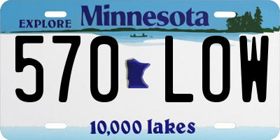 MN license plate 570LOW