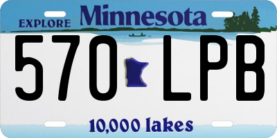 MN license plate 570LPB