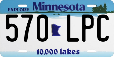 MN license plate 570LPC