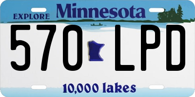 MN license plate 570LPD