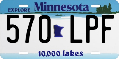 MN license plate 570LPF