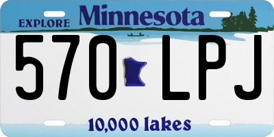 MN license plate 570LPJ