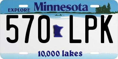 MN license plate 570LPK