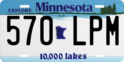 MN license plate 570LPM
