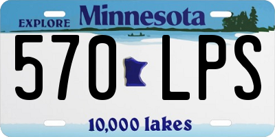 MN license plate 570LPS