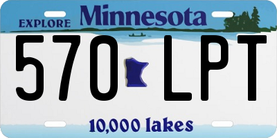 MN license plate 570LPT