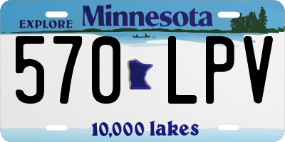 MN license plate 570LPV