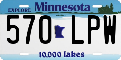 MN license plate 570LPW