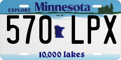 MN license plate 570LPX