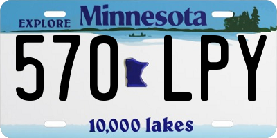 MN license plate 570LPY
