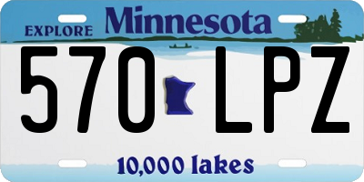 MN license plate 570LPZ