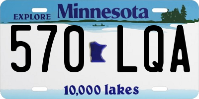 MN license plate 570LQA