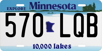MN license plate 570LQB