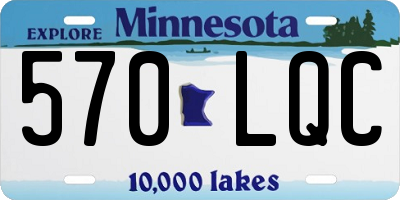 MN license plate 570LQC