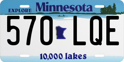 MN license plate 570LQE