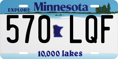 MN license plate 570LQF