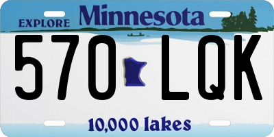 MN license plate 570LQK
