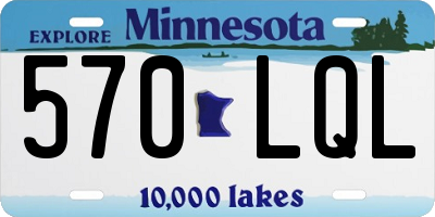 MN license plate 570LQL