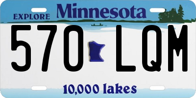 MN license plate 570LQM