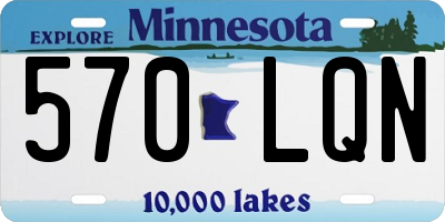 MN license plate 570LQN