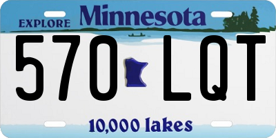 MN license plate 570LQT
